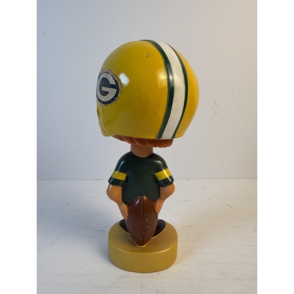 Sports Specialties 1975 Bobblehead Green Bay Packers NFL Football Nodder Vintage - Picture 7 of 16